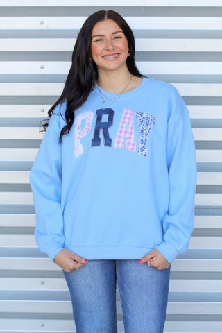 Pray Patchwork Sweatshirt