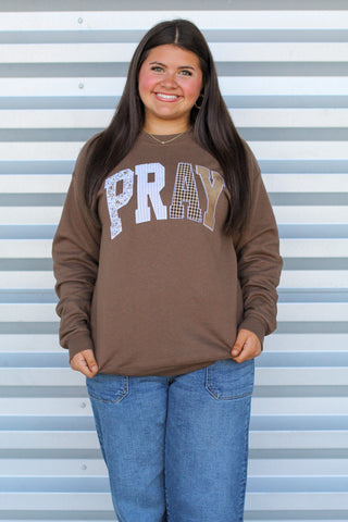 Pray Patchwork Sweatshirt