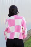 Checkmate Sweater-Blush