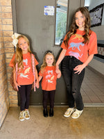 Cheetah Girlies Tee-Burnt Orange
