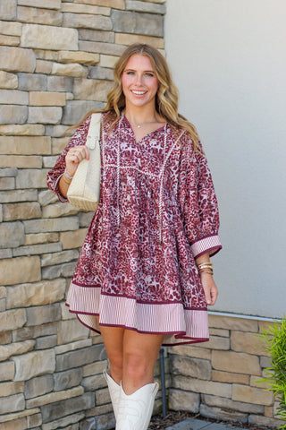 Leopard and Stripes Dress