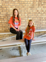 Cheetah Girlies Tee-Burnt Orange