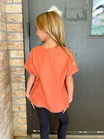 Cheetah Girlies Tee-Burnt Orange