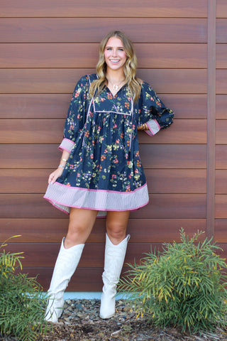 Charming in Florals Dress