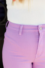Marlene Straight Leg Jeans-Lavender