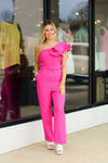 Fashionista Jumpsuit-Hot Pink