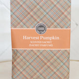 Harvest Pumpkin Decorative Sachet-Plaid