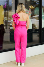 Fashionista Jumpsuit-Hot Pink