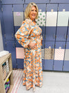 Fall Floral Maxi-Teal