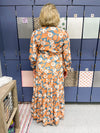 Fall Floral Maxi-Teal
