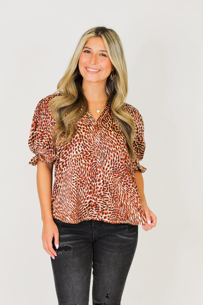 Speckle Spot Top-Rust