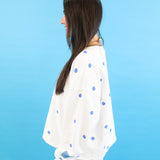 Polka Dot Patch Sweatshirt