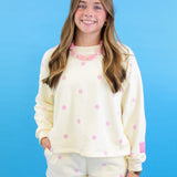 Polka Dot Patch Sweatshirt