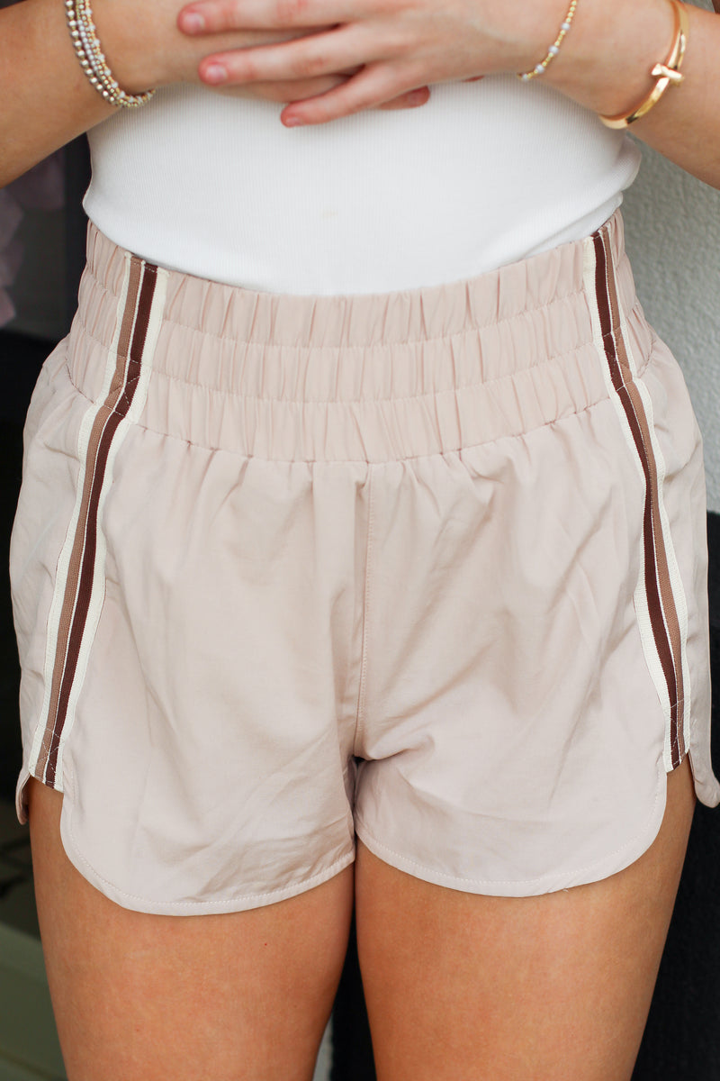 Striped Active Shorts