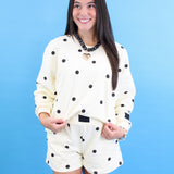 Polka Dot Patch Sweatshirt