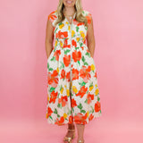 Bold Florals Midi Dress