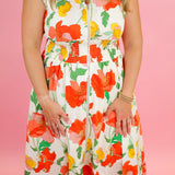 Bold Florals Midi Dress