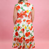 Bold Florals Midi Dress