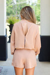 Best Dressed Romper-Tan