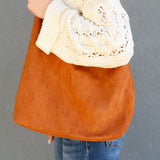 Suede Tote Bag