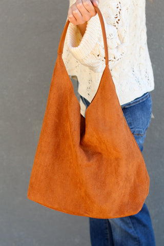 Suede Tote Bag