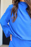 Best Dressed Romper-Royal Blue