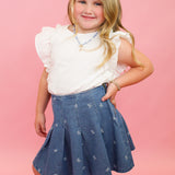 Mini Ruffle Sleeve Top