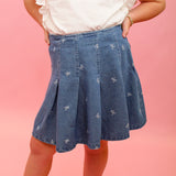 Little Bow Denim Skirt