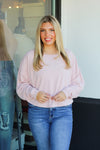 Soft and Cozy Top-Light Pink