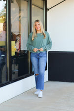 Soft and Cozy Top-Sage