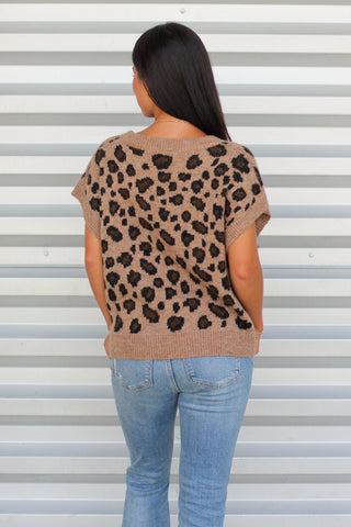 Love this Leopard Sweater Vest