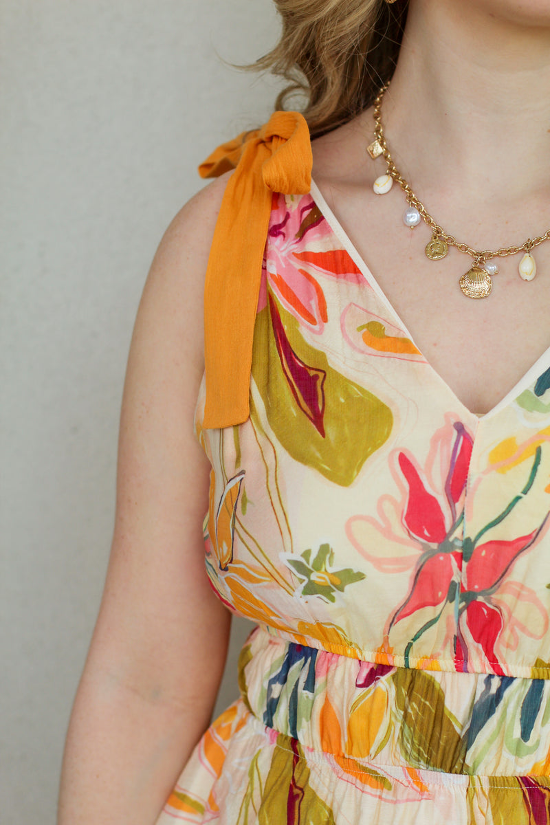 Heading to the Tropics Midi Dress