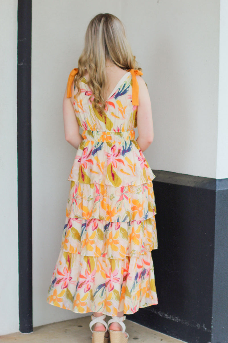 Heading to the Tropics Midi Dress