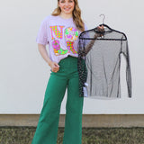 Pardi Gras Mesh Top