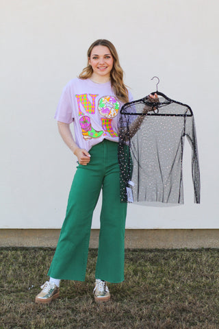 Pardi Gras Mesh Top