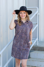 Leopard Button Down Dress