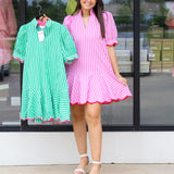 Lines and Scallops Dress