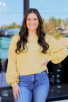 Everything Casual Top-Yellow