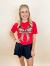 Football Bow Tee