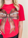 Football Bow Tee