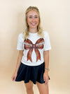 Football Bow Tee