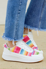 Timeless-12 Sneakers-White Rainbow