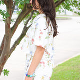 Flirty Floral Denim Top