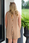 Stripe Sleeveless Romper