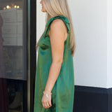 Bow Detail Satin Dress