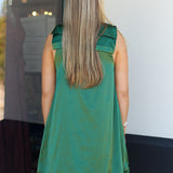 Bow Detail Satin Dress