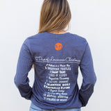 Mr.P's 12 Days of Christmas Long Sleeve Tee-Navy