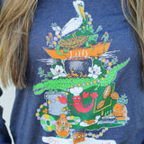 Mr.P's 12 Days of Christmas Long Sleeve Tee-Navy