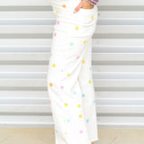 Party Polka Dot Wide Leg Jeans