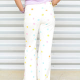 Party Polka Dot Wide Leg Jeans